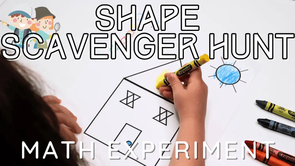 Shape scavenger hunt math experiment